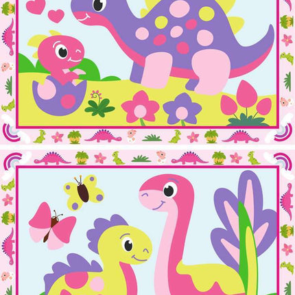 CreArt Junior: Pink Dinosaurs