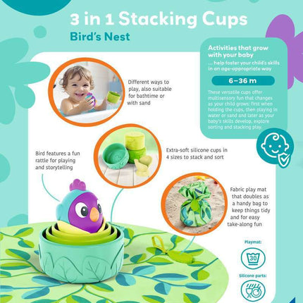 3-in-1 Stacking Cups: Bird's Nest *