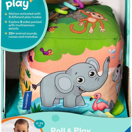 Roll & Play Sound Cube: Wild Animals