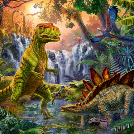 Dinosaur Oasis (100 pc Puzzle)
