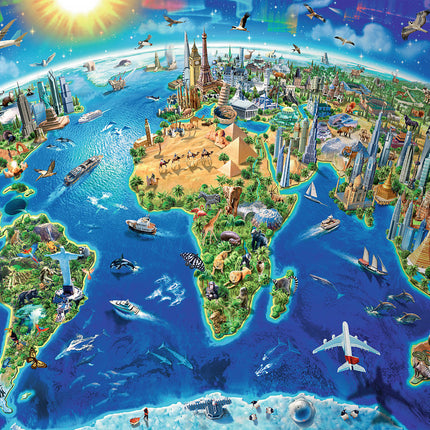 World Landmarks Map
