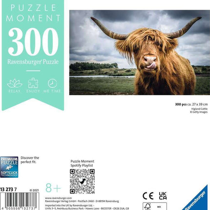 Puzzle Moments: Highland Cattle (300 pc Puzzles)