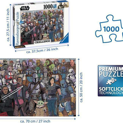 Star Wars: The Mandalorian Challenge (1000 pc Puzzle)