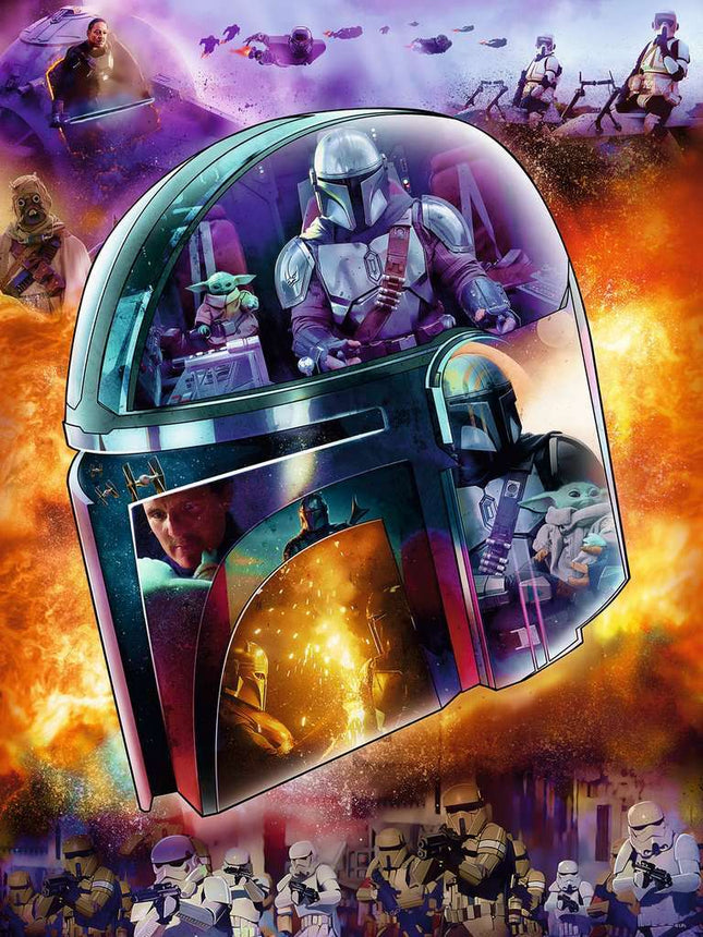 The Mandalorian Helmet (770 pc Large Format Puzzle)