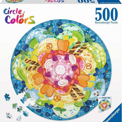 Circle of Colors: Ice Cream (500 pc Round Puzzles)