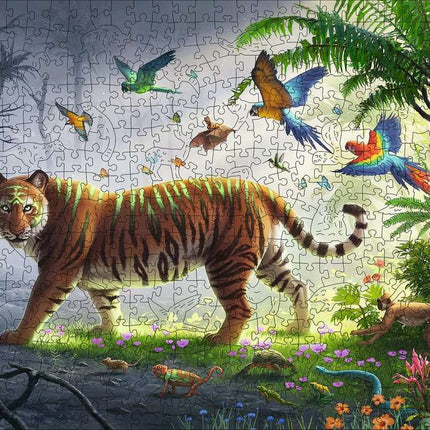 Jungle Tiger (500 pc Wooden Puzzles)