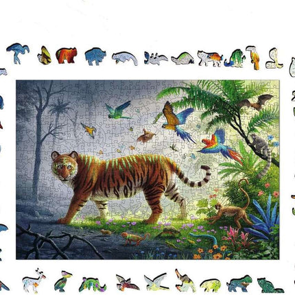 Jungle Tiger (500 pc Wooden Puzzles)