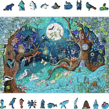 Fantasy Forest (500 pc Wooden Puzzles)