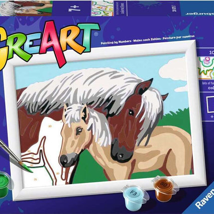 CreArt: Paint-By-Number Mother & Foal 5x7