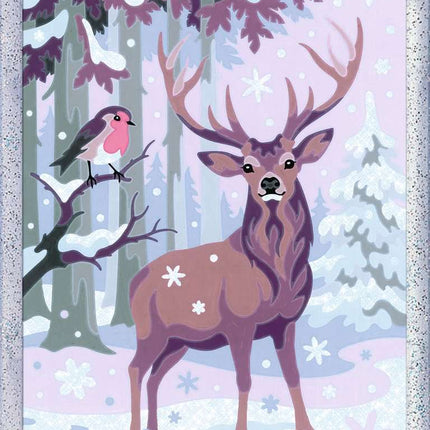 CreArt: Paint-By-Number Festive Friends w/Glitter 7x10