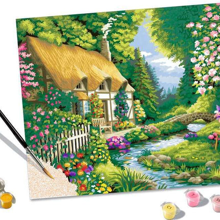 CreArt: Paint-By-Number River Cottage 12x16