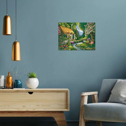 CreArt: Paint-By-Number River Cottage 12x16