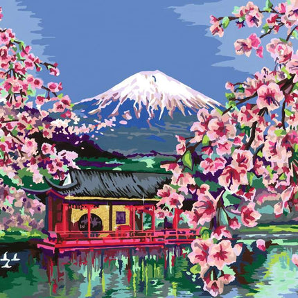 CreArt: Paint-By-Number Japanese Spring 12x16