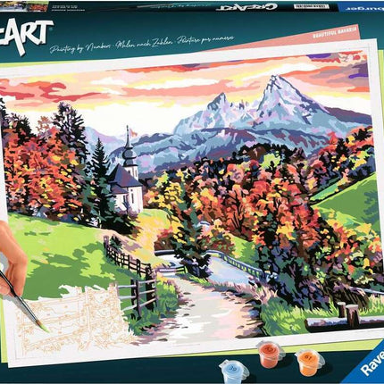 CreArt: Paint-By-Number Beautiful Bavaria 12x16