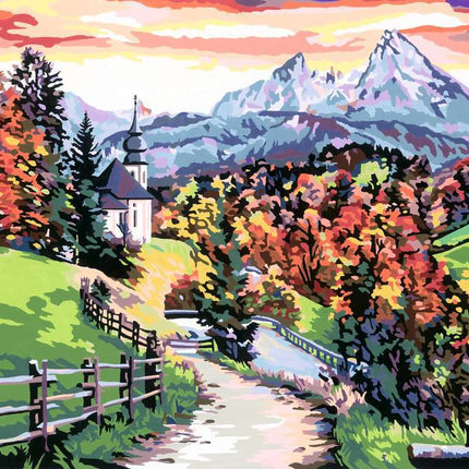CreArt: Paint-By-Number Beautiful Bavaria 12x16