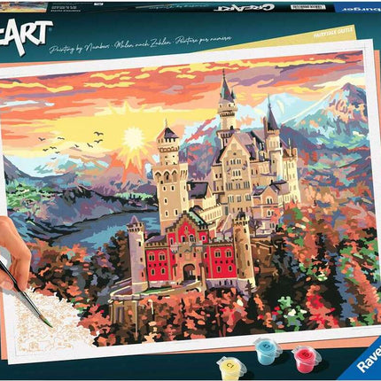 CreArt: Paint-By-Number Fairytale Castle 12x16