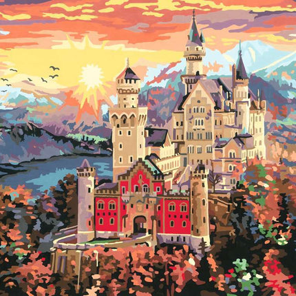 CreArt: Paint-By-Number Fairytale Castle 12x16