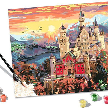 CreArt: Paint-By-Number Fairytale Castle 12x16