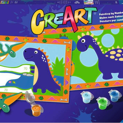 CreArt Jr: Paint-By-Number -  Land of the Dinosaurs (2 images)