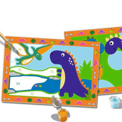 CreArt Jr: Paint-By-Number -  Land of the Dinosaurs (2 images)