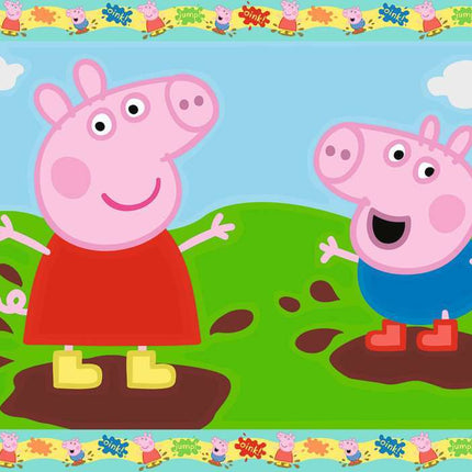 CreArt - Serie Junior: 2 x Peppa Pig - Paint by numbers for kids 5 years up