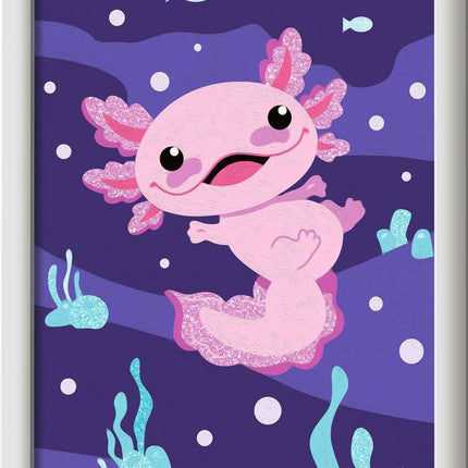 CreArt: Axolotl 5x7 w/Glitter