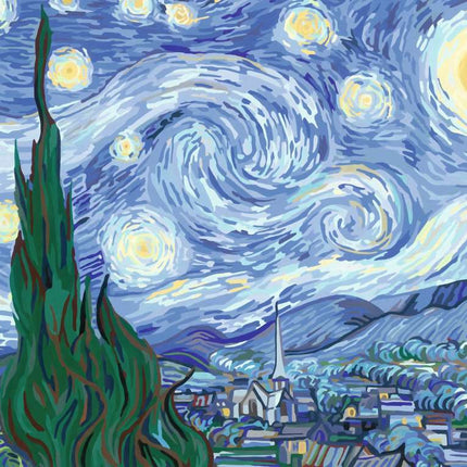 CreArt CV: Van Gogh Starry Night 12x16