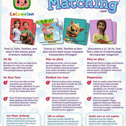 Cocomelon Matching Game - Trilingual