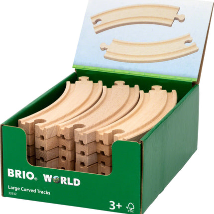 BRIO Large Curved Tracks (sold individually)