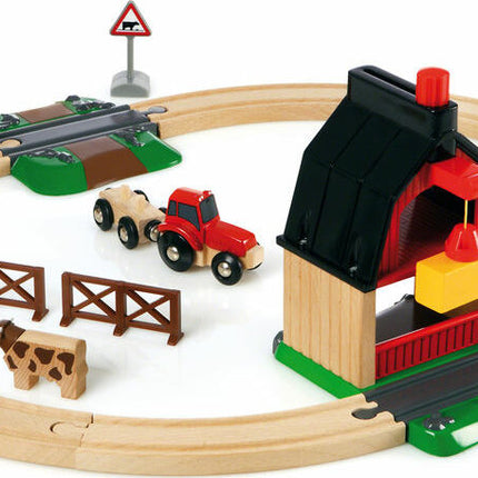 BRIO Farm Railway Set