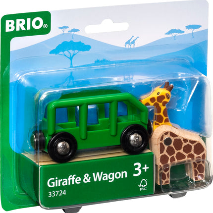 BRIO Giraffe and Wagon