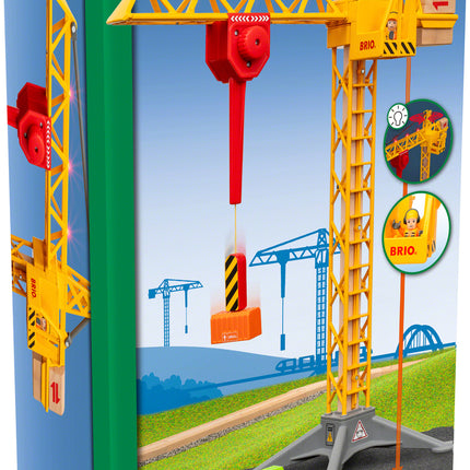BRIO Light Up Construction Crane (Accessory)
