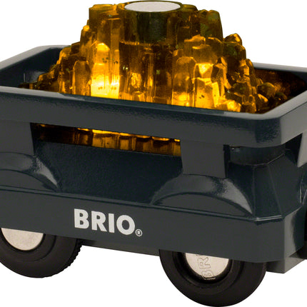 BRIO Light Up Gold Wagon