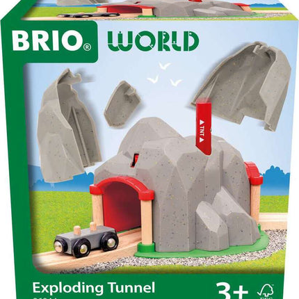 BRIO World Train Set Exploding Mountain Tunnel