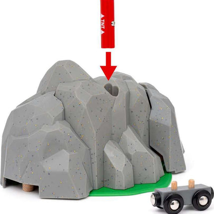 BRIO World Train Set Exploding Mountain Tunnel