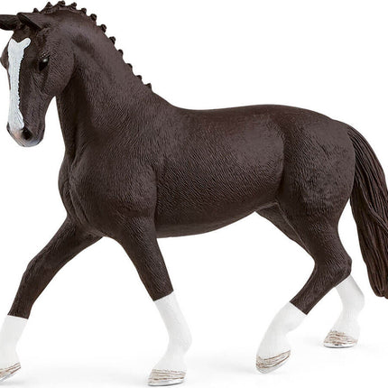 Hannoverian Mare, Black Horse Toy Figurine