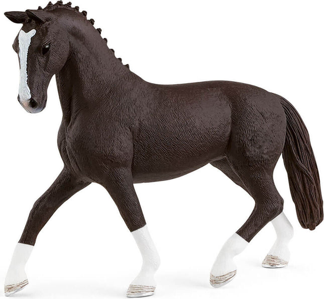 Hannoverian Mare, Black Horse Toy Figurine