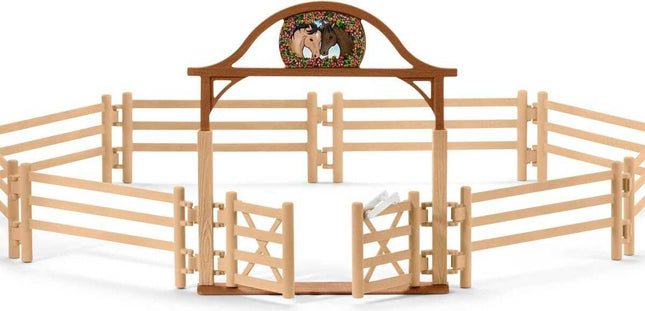 Paddock With Entry Gate Horse Toy Playset Accessories