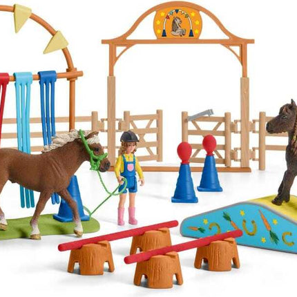 Pony Agility Training Farm Figurine Toys Play Set