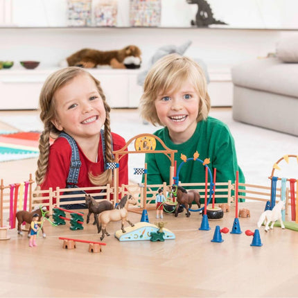 Pony Agility Training Farm Figurine Toys Play Set