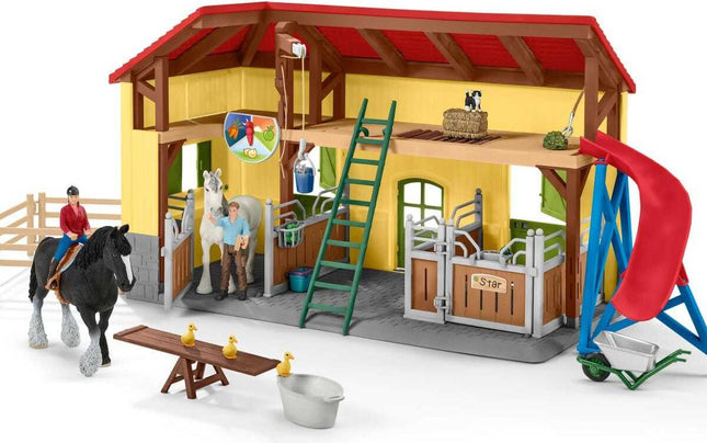 Horse Stable Farm Play Set