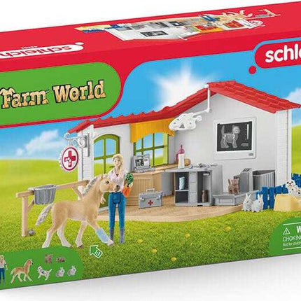 Veterinary Practice With Pets Farm Figurine Toys Play Set