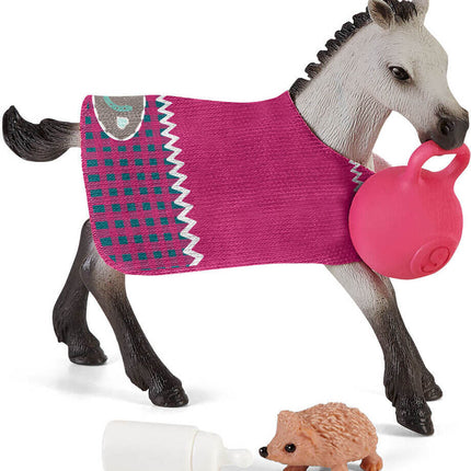 Playful Foal Horse Toy Playset