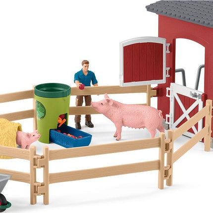 schleich Large Barn with Animals and Accessories