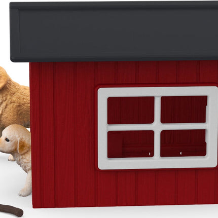 schleich FARM WORLD Dog Kennel with Golden Retriever