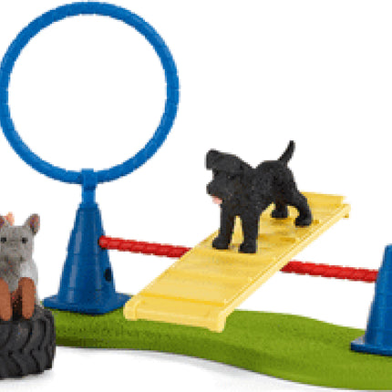 schleich Farm Life Puppy Agility Training