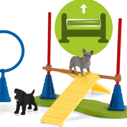 schleich Farm Life Puppy Agility Training