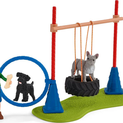 schleich Farm Life Puppy Agility Training