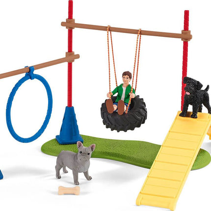schleich Farm Life Puppy Agility Training