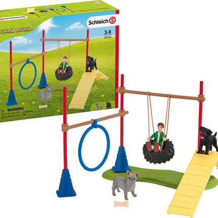 schleich Farm Life Puppy Agility Training